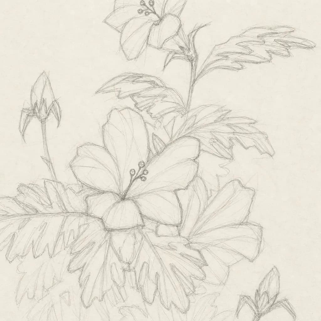 下描き