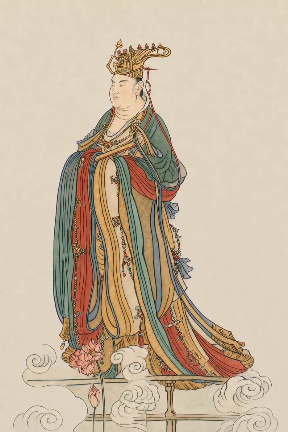 天女（白描）