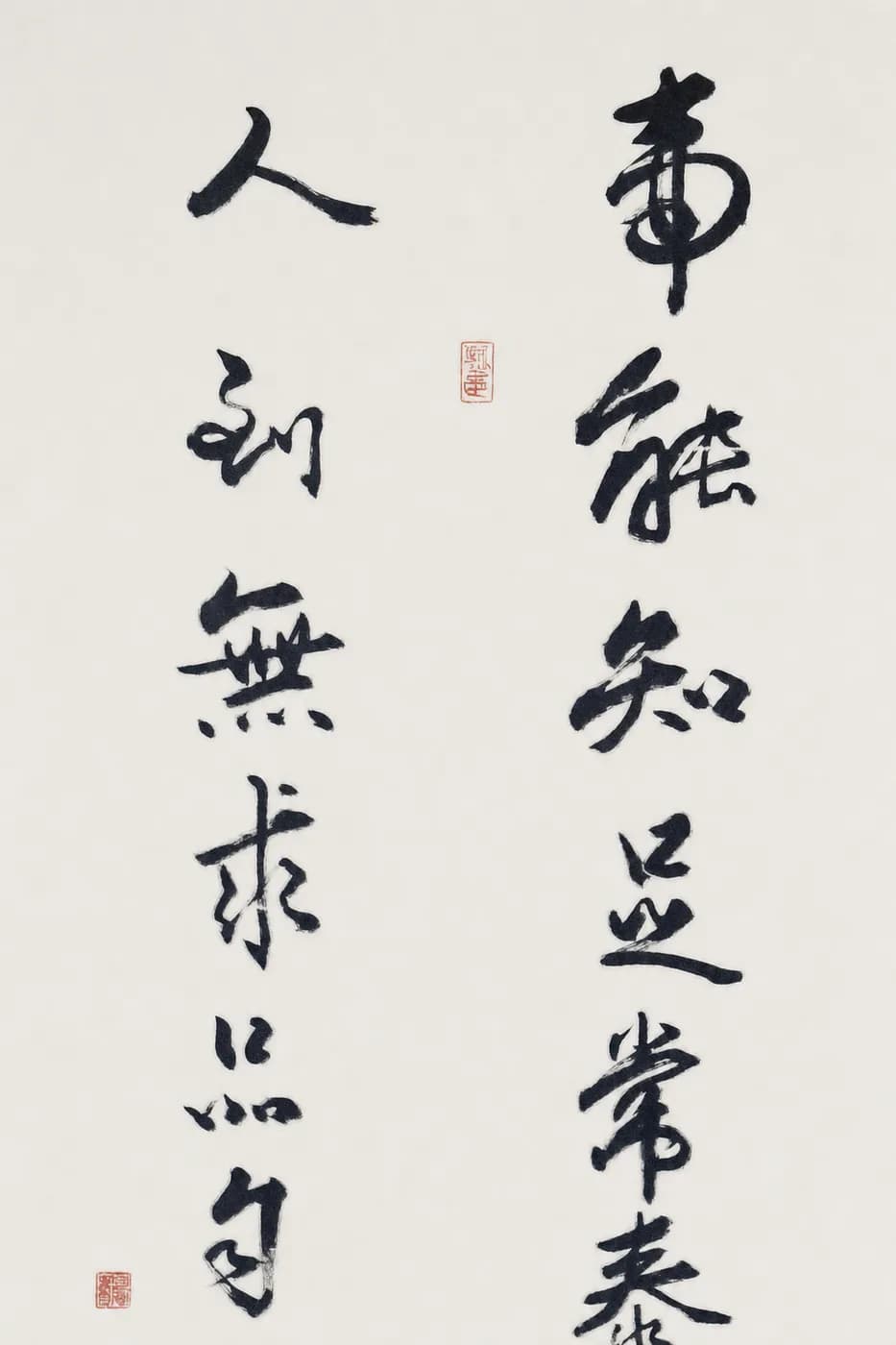知足常泰・无求品高