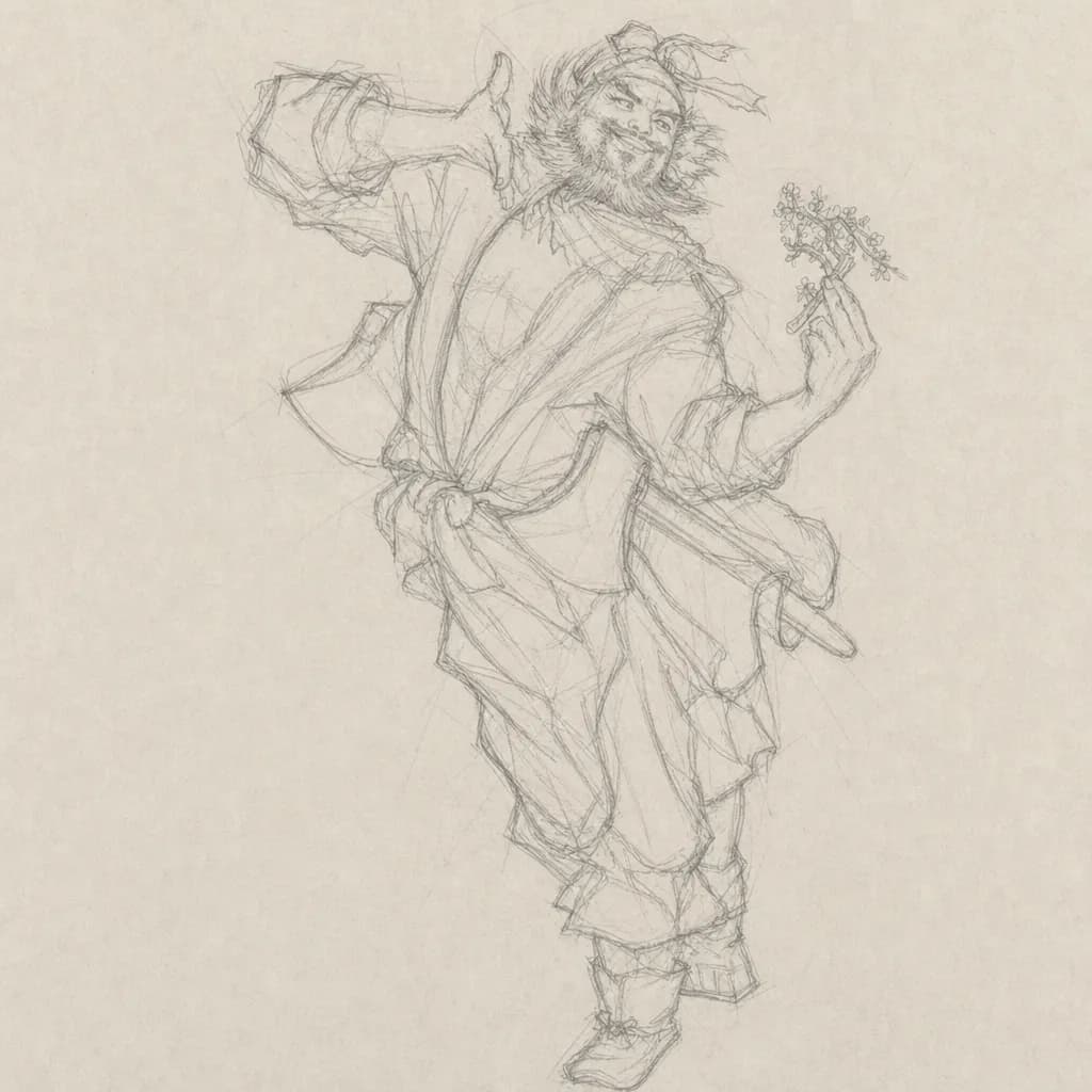 下描き