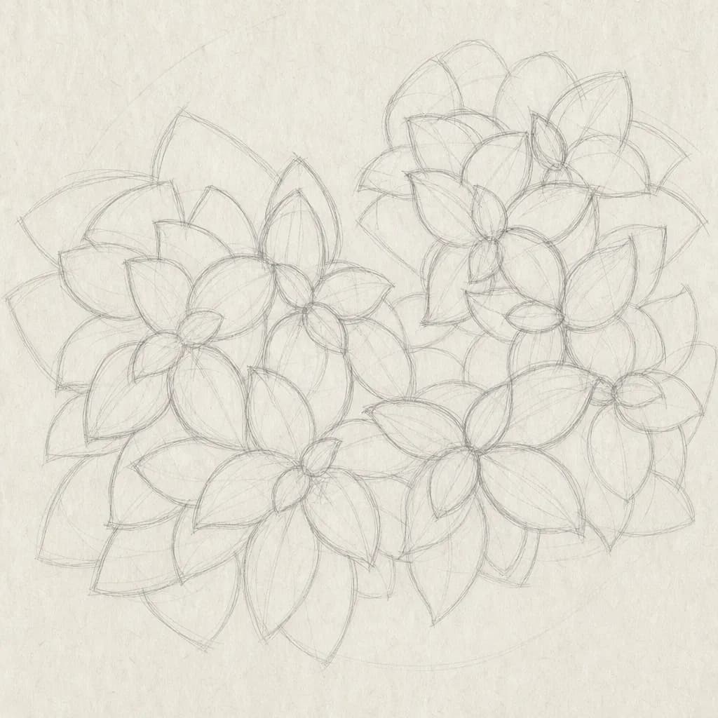 下描き