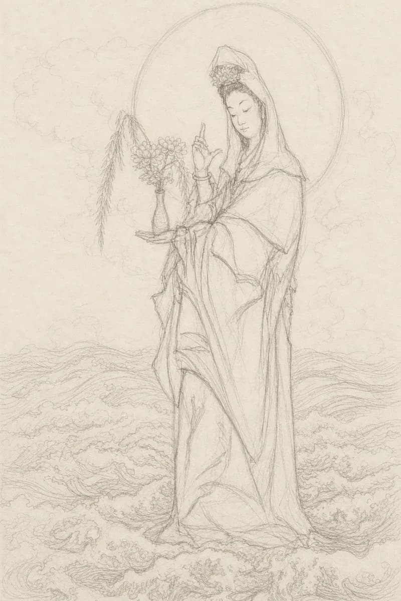 下描き